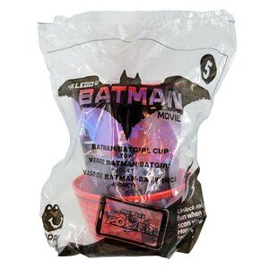 Batman/Batgirl The Lego Batman Movie McDonald’s Happy Meal Cup #1 Red Sealed